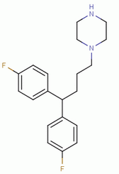 1-[4,4-双(4-氟苯基)丁基]哌嗪结构式_5631-35-6结构式