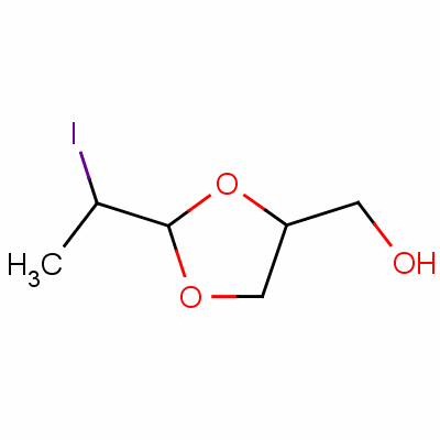 2-(1-碘乙基)-1,3-二氧代杂烷-4-甲醇结构式_5634-39-9结构式