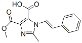 2-Methyl-1-[(e)-2-phenylethenyl ]-1h-imidazole-4,5-dicarboxylic acid 4-methyl ester Structure,56382-57-1Structure