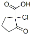 Cyclopentanecarboxylic acid,1-chloro-2-oxo- Structure,56447-19-9Structure