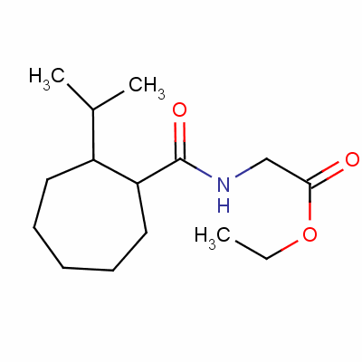 Ethyl n-(2-isopropylcycloheptanecarbonyl)glycinate Structure,56471-45-5Structure