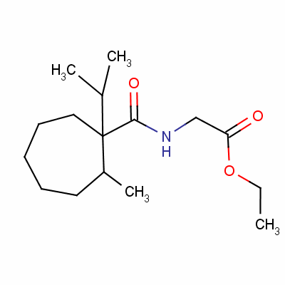 Ethyl n-(1-isopropyl-2-methylcycloheptanecarbonyl)glycinate Structure,56471-48-8Structure