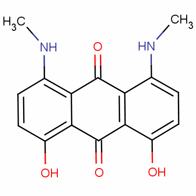 1,8-Dihydroxy-4,5-bis(methylamino)anthraquinone Structure,56524-76-6Structure