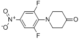 1-(2,6-Difluoro-4-nitro-phenyl)-piperidin-4-one Structure,565459-90-7Structure