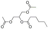 Hexanoic acid 2-acetyloxy-1-[(acetyloxy)methyl ]ethyl ester Structure,56554-37-1Structure