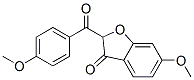 6-甲氧基-2-(4-甲氧基苯甲酰基)-3(2H)-苯并呋喃酮结构式_56588-15-9结构式