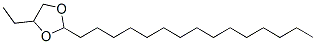 4-Ethyl-2-pentadecyl-1,3-dioxolane Structure,56599-60-1Structure