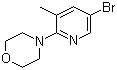 4-(5-Bromo-3-methyl-2-pyridinyl)morpholine Structure,566158-47-2Structure