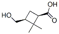 Cyclobutanecarboxylic acid,3-(hydroxymethyl)-2,2-dimethyl-,(1r,3s)-(9ci) Structure,566190-42-9Structure