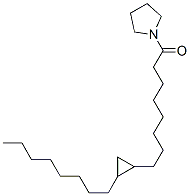 1-[8-(2-Octylcyclopropyl)octanoyl ]pyrrolidine Structure,56630-59-2Structure