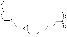 2-[(2-Pentylcyclopropyl)methyl ]cyclopropaneoctanoic acid methyl ester Structure,56687-67-3Structure