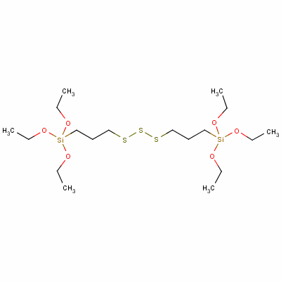 4,4,14,14-Tetraethoxy-3,15-dioxa-8,9,10-trithia-4,14-disilaheptadecane Structure,56706-11-7Structure