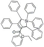 1,4,5,6,7,7-Hexaphenyl-7-silabicyclo[2.2.1]hept-5-ene-2-carboxylic acid ethyl ester Structure,56805-05-1Structure