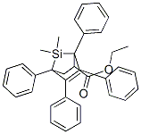 7,7-Dimethyl-1,4,5,6-tetraphenyl-7-silabicyclo[2.2.1]hept-5-ene-2-carboxylic acid ethyl ester Structure,56805-07-3Structure