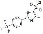 4-Methyl-2-[4-(trifluoromethyl)phenyl]-1,3-thiazole-5-sulfonyl chloride Structure,568577-83-3Structure