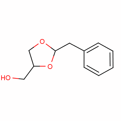 1,3-Dioxolane-4-methanol, 2-(phenylmethyl)- Structure,5694-72-4Structure