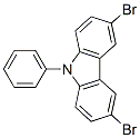 3,6-二溴-9-苯基咔唑结构式_57103-20-5结构式