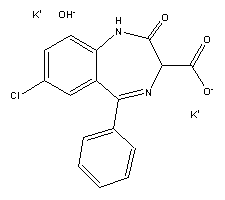 Clorazepate dipotassium salt Structure,57109-90-7Structure