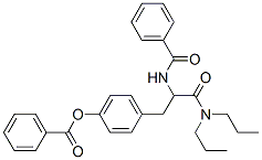 alpha-(Benzoylamino)-4-(benzoyloxy)-N,N-dipropylbenzenepropanamide Structure,57227-08-4Structure