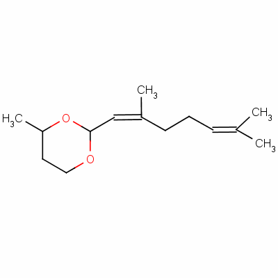 2-(2,6-二甲基庚-1,5-二烯基)-4-甲基-1,3-二恶烷结构式_57282-45-8结构式