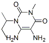 2,4(1H,3h)-pyrimidinedione,5,6-diamino-3-methyl-1-(1-methylpropyl)-(9ci) Structure,572922-77-1Structure