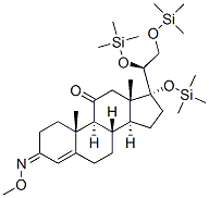 (20S)-3-(methoxyimino)-17,20,21-tris(trimethylsiloxy)pregn-4-en-11-one Structure,57325-73-2Structure