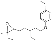 6,7-Epoxy-3-ethyl-1-(4-ethylphenoxy)-7-methylnonane Structure,57342-02-6Structure