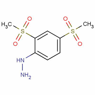 2,4-Bis(methylsulphonyl)phenylhydrazine Structure,57396-91-5Structure