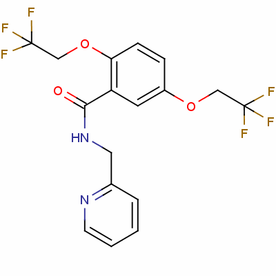 N-(2-Pyridinylmethyl)-2,5-bis(2,2,2-trifluoroethoxy)benzamide Structure,57415-36-8Structure