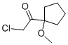 Ethanone,2-chloro-1-(1-methoxycyclopentyl)-(9ci) Structure,57540-04-2Structure