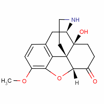 (5Alpha)-4,5-环氧基-14-羟基-3-甲氧基吗啡烷-6-酮结构式_57664-96-7结构式