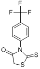 2-Thioxo-3-[4-(trifluoromethyl)phenyl]-1,3-thiazolidin-4-one Structure,57669-54-2Structure