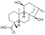 11,15-Dihydroxy-16-kauren-19-oic acid Structure,57719-76-3Structure