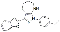 (9ci)-3-(2-苯并呋喃)-1-(4-乙基苯基)-1,4,5,6,7,8-六氢-吡唑并[3,4-b]氮杂卓结构式_577956-09-3结构式