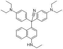 Bis(4-n,n-diethylaminophenyl)-(4-n-ethylaminonaphthalen-1-yl)acetonitrile Structure,57855-48-8Structure