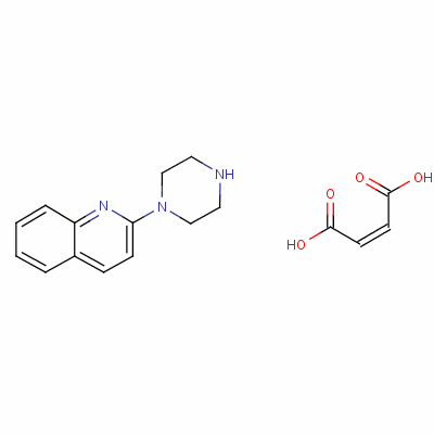 2-[1-哌嗪]喹啉马来酸盐结构式_5786-68-5结构式