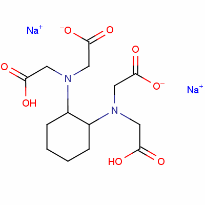 Glycine, n,n-1,2-cyclohexanediylbis[n-(carboxymethyl)-, disodium salt Structure,5786-78-7Structure