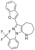 (9ci)-3-(2-苯并呋喃)-1,4,5,6,7,8-六氢-1-[2-(三氟甲基)苯基]-吡唑并[3,4-b]氮杂卓结构式_578702-94-0结构式