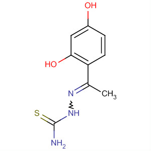 2-[1-(2,4-二羟基苯基)亚乙基]-1-肼硫代甲酰胺结构式_57872-20-5结构式