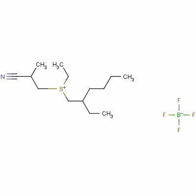 (2-Cyanopropyl)ethyl(2-ethylhexyl)sulphonium tetrafluoroborate(1-) Structure,57875-98-6Structure