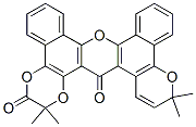 2,2,15,15-四甲基二苯并[c,h]-1,4-二噁英并[2,3-a]吡喃并[2,3-j]氧杂蒽-3,18(2H,15h)-二酮结构式_57907-58-1结构式