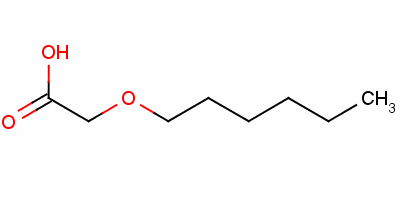 (己氧基)乙酸结构式_57931-25-6结构式