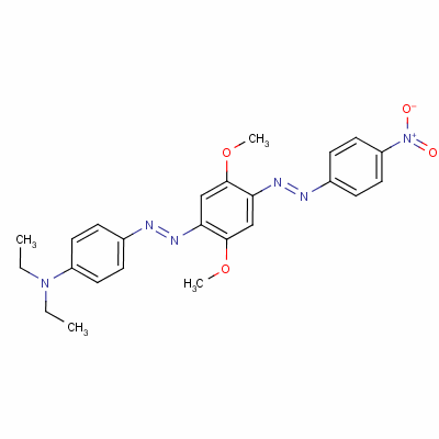 N,N-二乙基-4-[[2,5-二甲氧基-4-[(4-硝基苯基)氮杂]苯基]氮杂]苯胺结构式_57943-75-6结构式