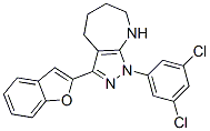 (9ci)-3-(2-苯并呋喃)-1-(3,5-二氯苯基)-1,4,5,6,7,8-六氢-吡唑并[3,4-b]氮杂卓结构式_579438-70-3结构式