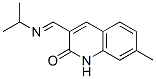 2(1H)-quinolinone,7-methyl-3-[[(1-methylethyl)imino]methyl ]-(9ci) Structure,579441-68-2Structure