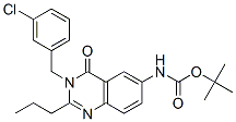 Carbamic acid,[3-[(3-chlorophenyl)methyl ]-3,4-dihydro-4-oxo-2-propyl-6-quinazolinyl ]-,1,1-dimethylethyl ester (9ci) Structure,579523-17-4Structure