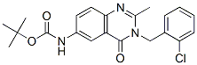 Carbamic acid,[3-[(2-chlorophenyl)methyl ]-3,4-dihydro-2-methyl-4-oxo-6-quinazolinyl ]-,1,1-dimethylethyl ester (9ci) Structure,579523-40-3Structure