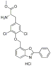 (S)-methyl2-amino-3-(3,5-dichloro-4-((2-phenylbenzo[d]oxazol-7-yl)methoxy)phenyl)propanoatehydrochloride Structure,579525-54-5Structure