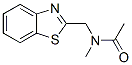 Acetamide,n-(2-benzothiazolylmethyl)-n-methyl-(9ci) Structure,58038-50-9Structure