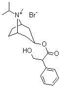 (Endo,anti)-(±)-3-(3-hydroxy-1-oxo-2-phenylpropoxy)-8-isopropyl-8-methyl-8-azoniabicyclo[3.2.1]octane bromide Structure,58073-59-9Structure